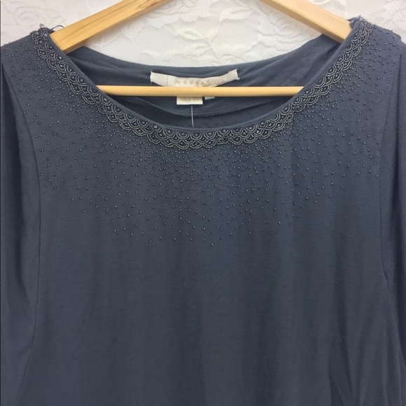 Nougat London Gray Beaded Party Dress Sz S BNWT - Picture 4 of 7